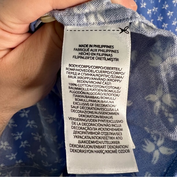 Ralph Lauren Blue Short Sleeve Button Up Men's Size 3XB Beach Resort Casual - Picture 6 of 6